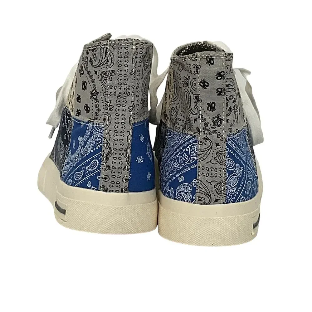 Men's Multicolor Paisley High-Top Sneakers - Picture 5 of 7